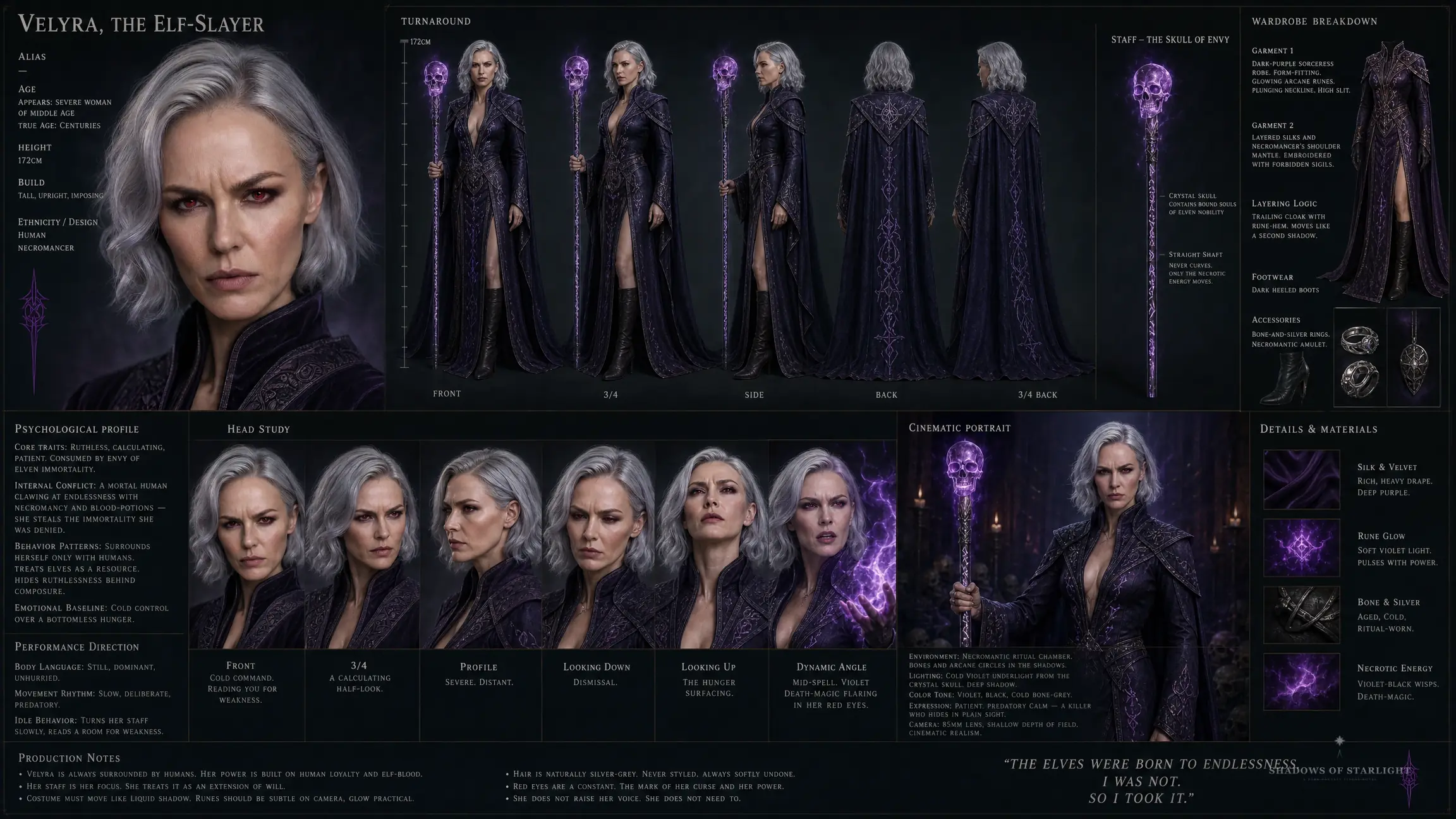 Design-Sheet von Velyra
